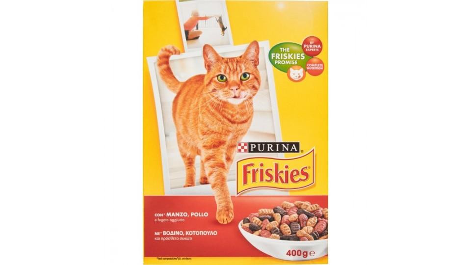 Purina Friskies croccantini per gatti al manzo, fegato e pollo
