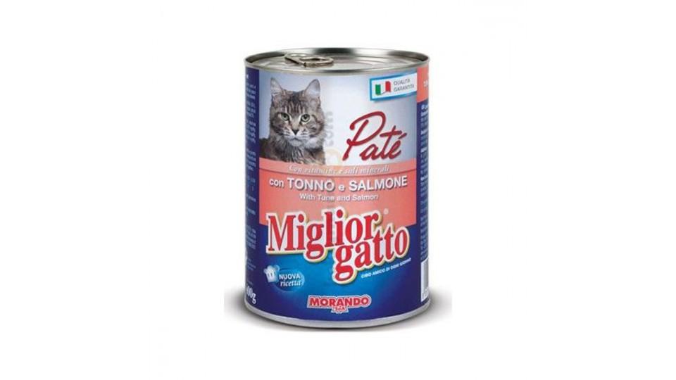 Migliorgatto patè tonno e salmone in lattina
