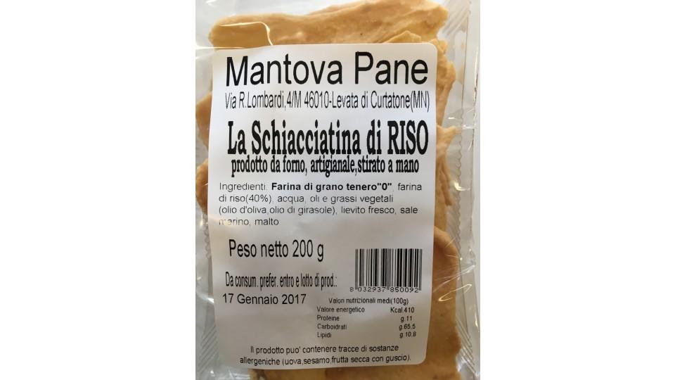 Mantova pane schiacciatine+riso