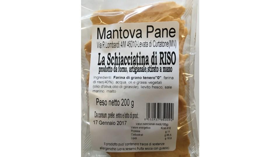 Mantova pane schiacciatine+riso