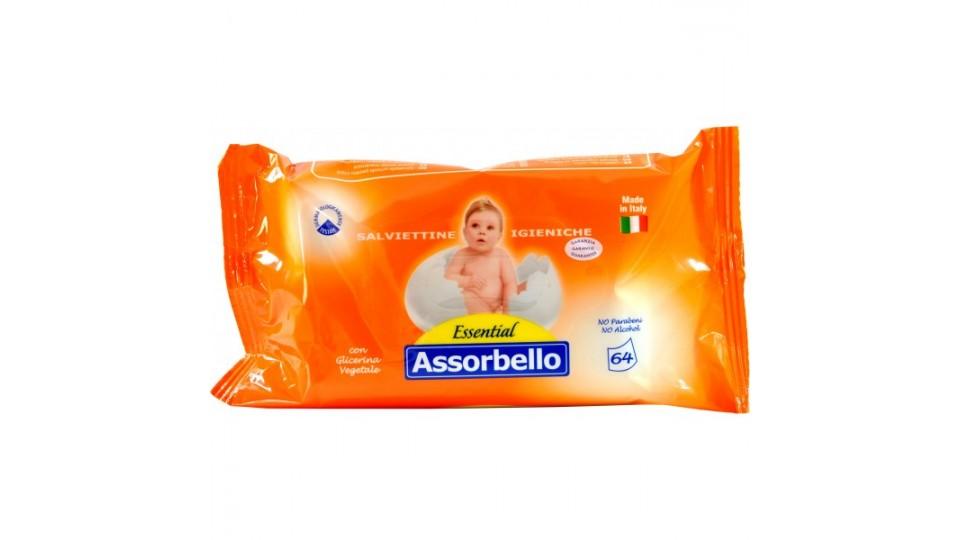 Assorbello salviettine essential baby x64