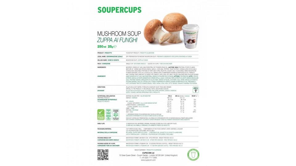 Soupercups zuppa ai funghi