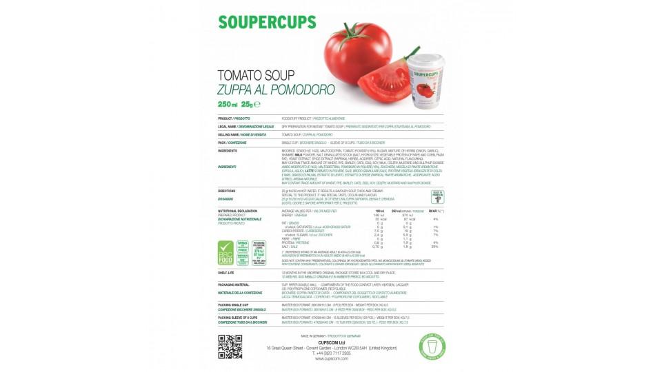 Soupercups zuppa al pomodoro