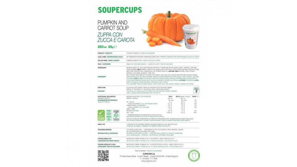 Soupercups zucca e carota