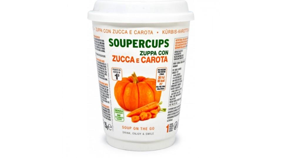 Soupercups zuppa zucca e carote