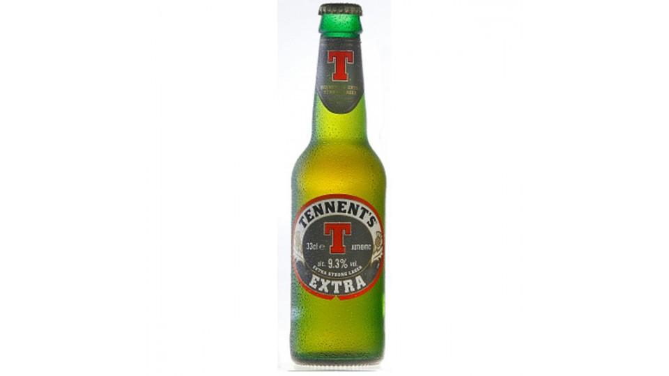 Tennent's extra strong lager birra