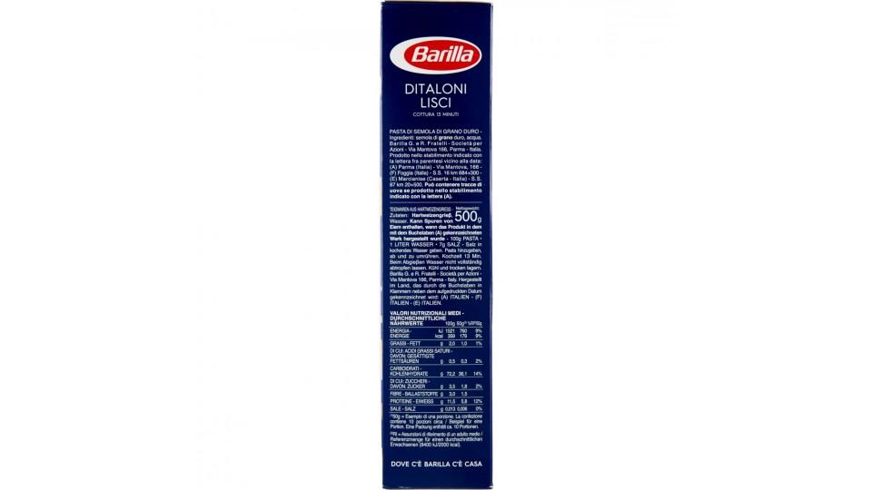 Barilla Ditaloni Lisci 500 gr.