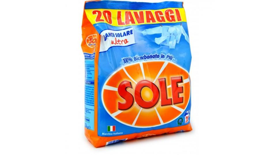 Sole detersivo lavatrice in polvere 20 lavaggi