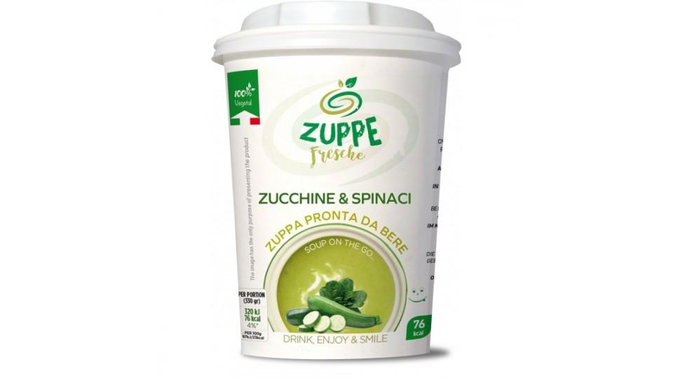 Zuppe fresche zucchine spinaci