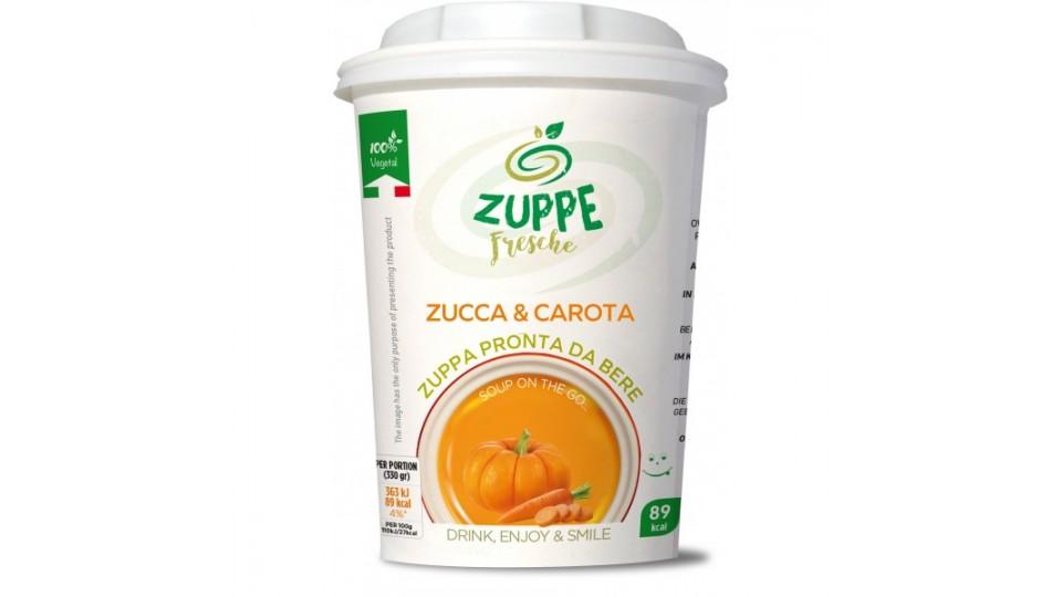 Zuppe fresche zucca carote