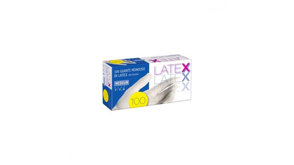 Guanti latex lattice l x100