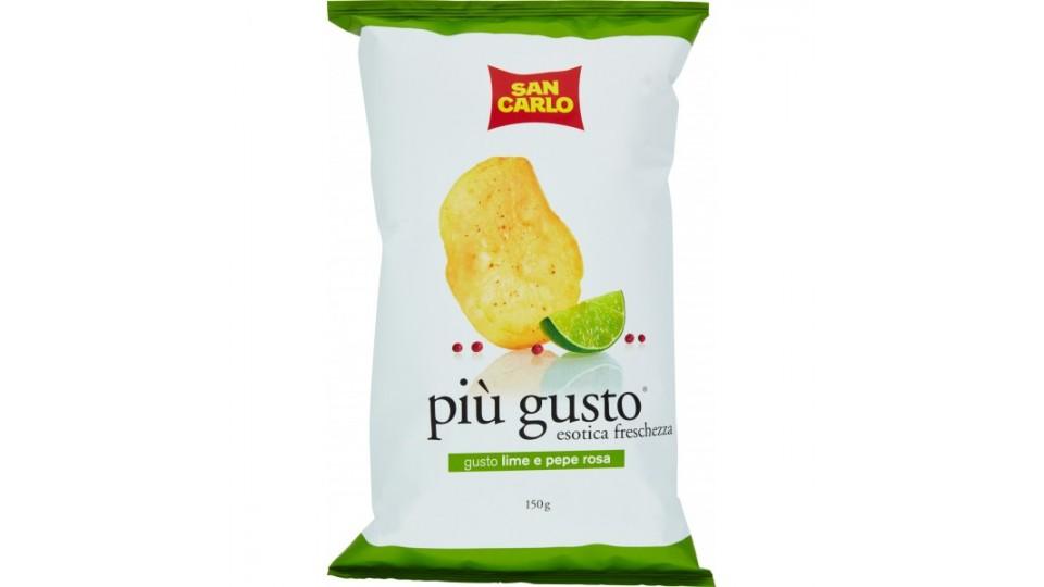 San Carlo patatine più gusto gusto lime e pepe rosa