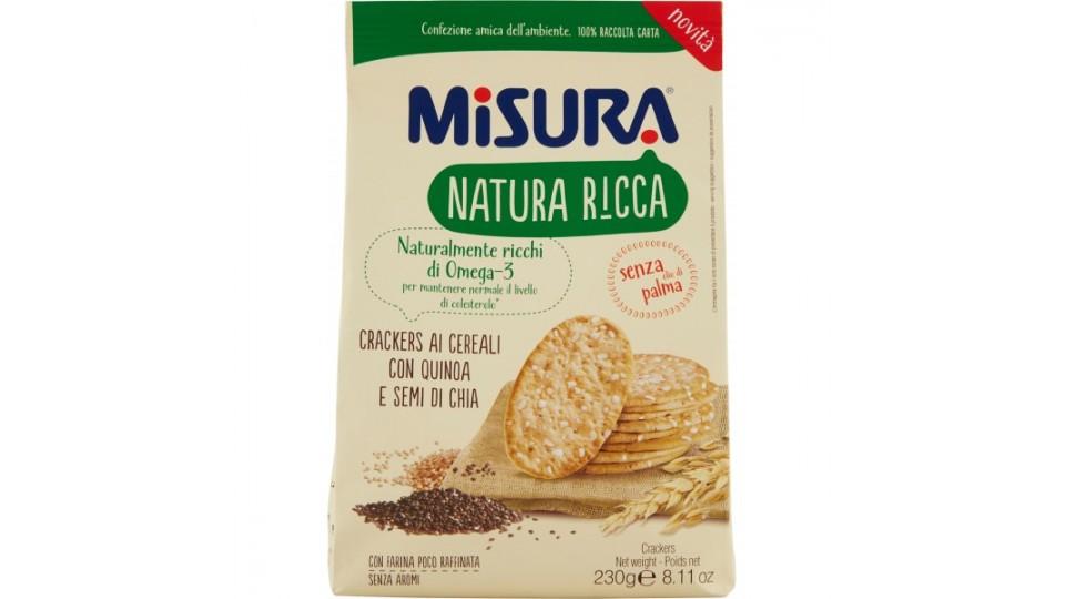 Misura Natura Ricca Crackers ai Cereali con Quinoa e Semi di Chia gr230