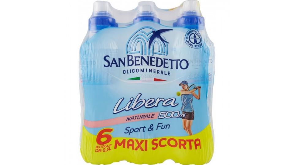 Acqua Minerale San Benedetto Benedicta Libera Pull&Push naturale 6 x