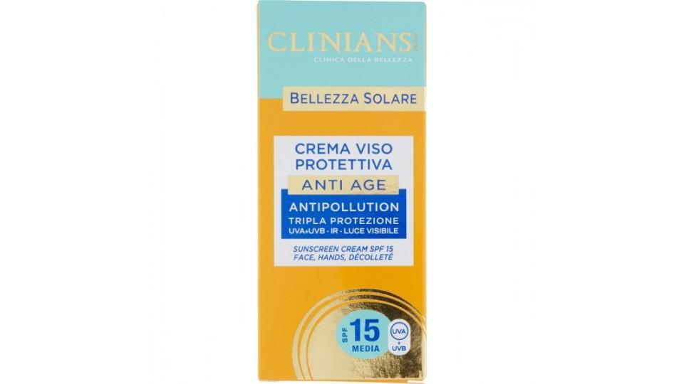 Clinians Bellezza Solare Crema Viso Protettiva Anti Age SPF 15 Media