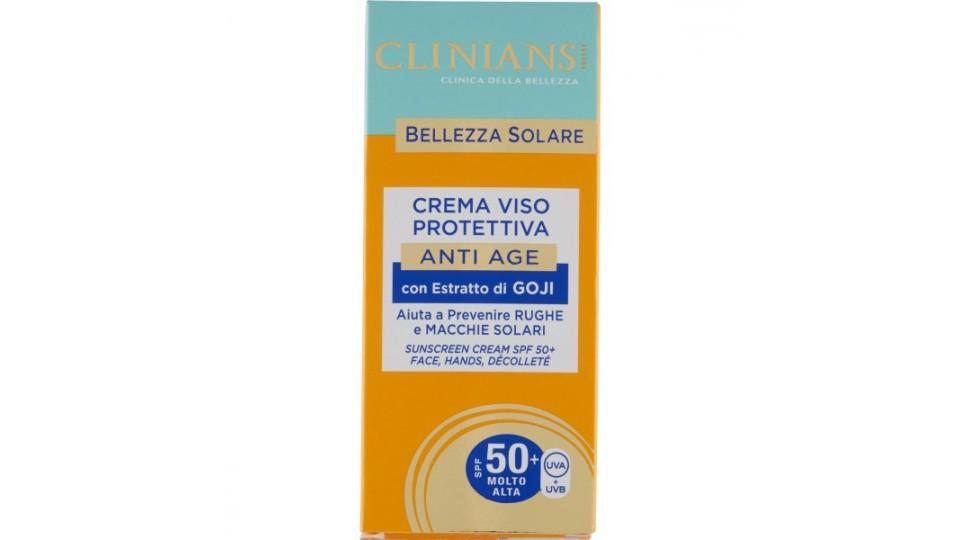 Clinians Bellezza Solare Crema Viso Protettiva Anti Age SPF 50+ Molto Alta