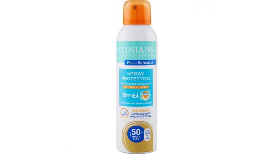 Clinians Pelli Sensibili Spray Protettivo Bimbi SPF 50 Molto Alta