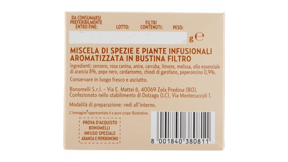 Bonomelli Infusi Speziali 100% Naturali Arancia e Peperoncino 10 Filtri
