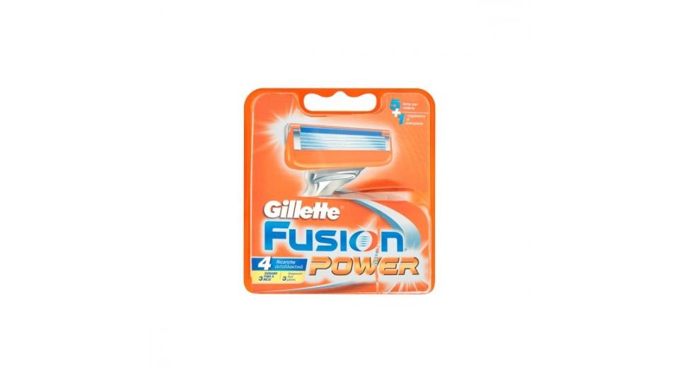 Gillette fusion power ricarica x4