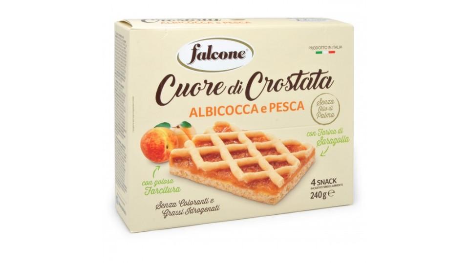 Falcone crostata albicocche e pesca con farina di saragolla x4