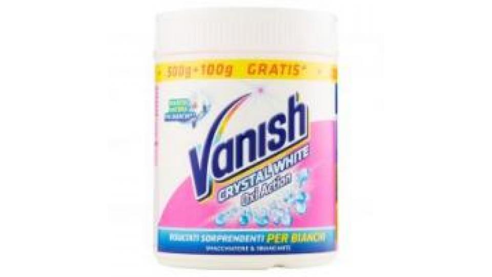 Vanish Oxi Action Crystal White Smacchiatore & Sbiancante 500 G + 100 G Gratis