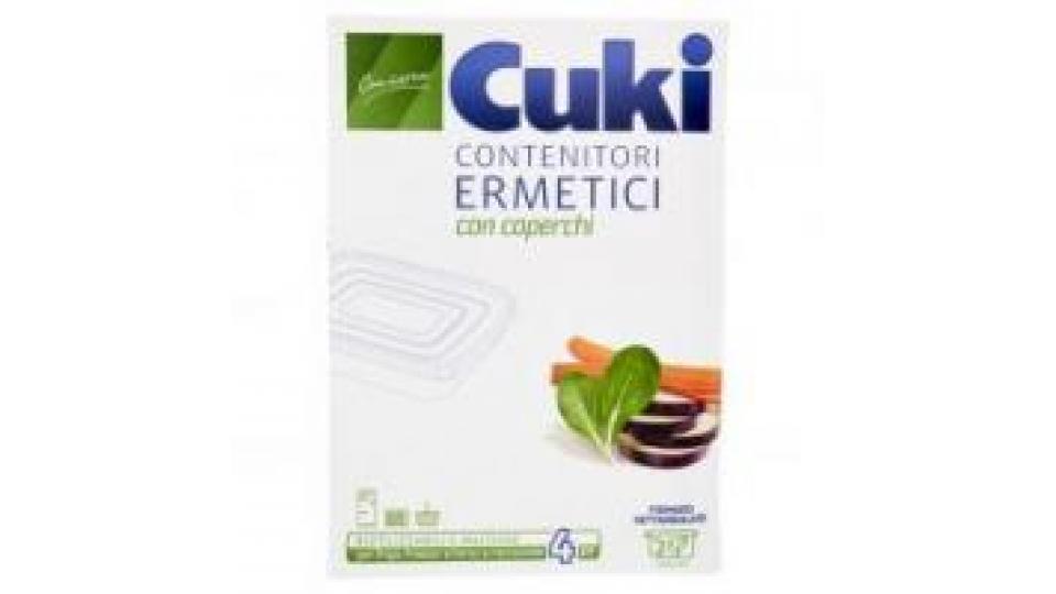 Cuki Conserva Contenitori Ermetici Con Coperchi Formato Rettangolare