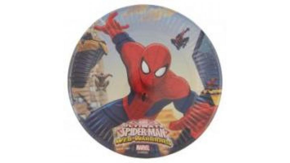 Decorata Party Piatti In Carta Marvel Spiderman 19.5 Cm