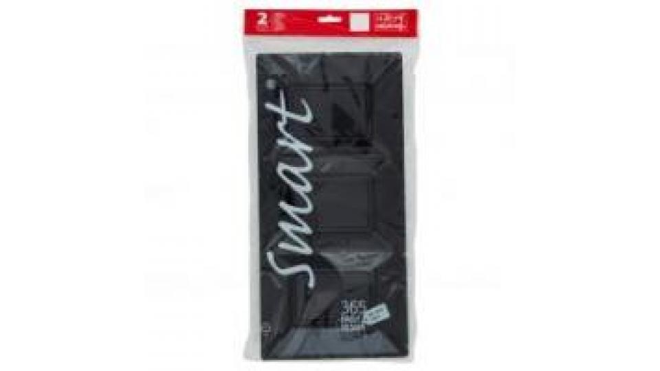 2 Vassoi Tre Parti Smart Happy Hours 18x38 Cm Black