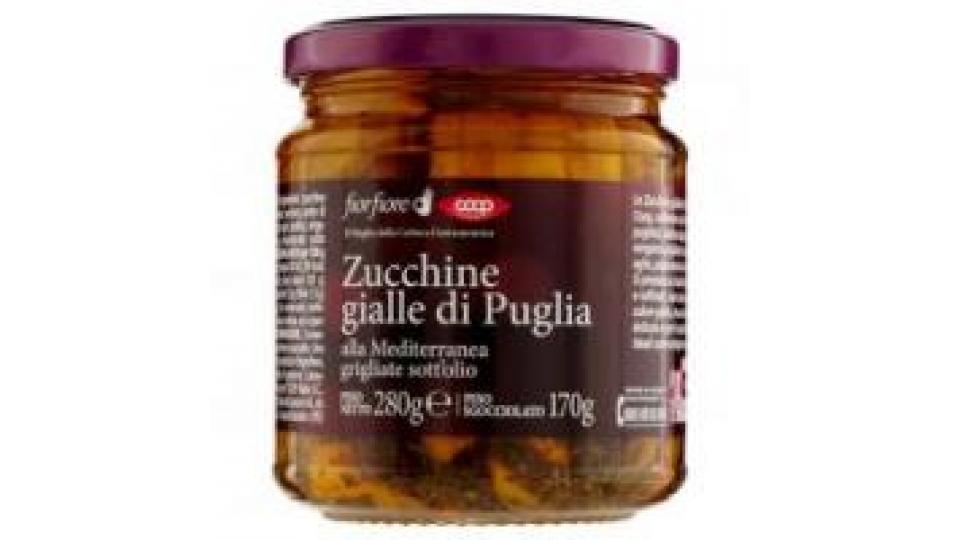 Zucchine Gialle Di Puglia Alla Mediterranea Grigliate Sott'olio