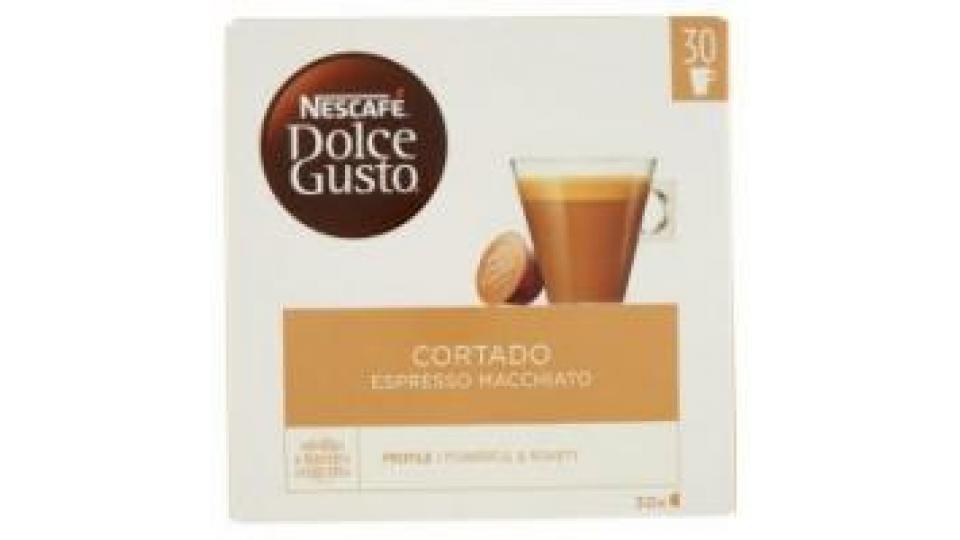 Nescafé Dolce Gusto Cortado Espresso Macchiato Caffè Macchiato 30 Capsule (30 Tazze)
