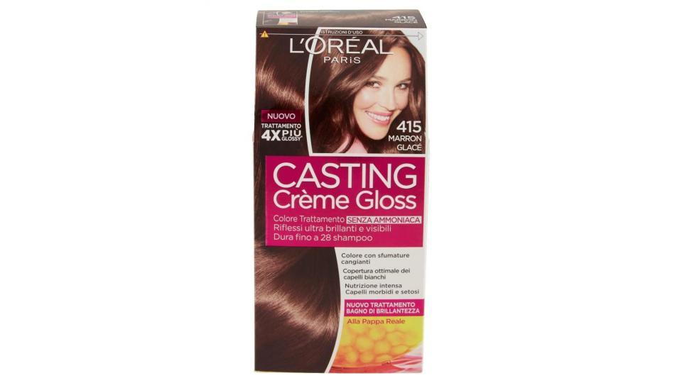 L'Oréal Paris Casting Crème Gloss Colore Trattamento senza Ammoniaca, 415 Marron Glacé