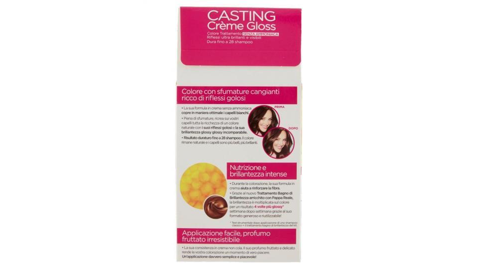 L'Oréal Paris Casting Crème Gloss Colore Trattamento senza Ammoniaca, 415 Marron Glacé