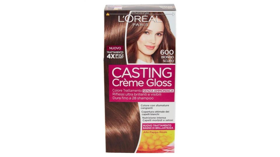 L'Oréal Paris Casting Crème Gloss Colore Trattamento senza Ammoniaca, 600 Biondo Scuro