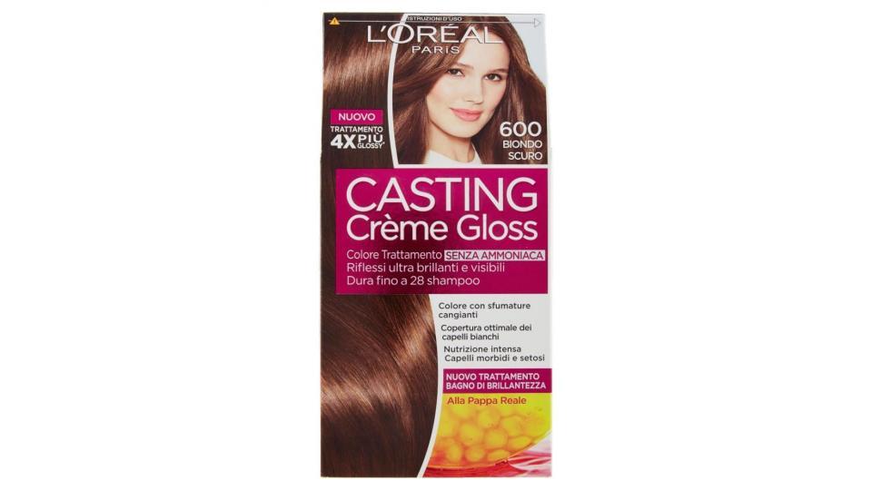 L'Oréal Paris Casting Crème Gloss Colore Trattamento senza Ammoniaca, 600 Biondo Scuro