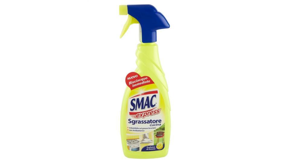 Smac Express - Sgrassatore Cucina, Imbattibile Sul Grasso Bruciato, Con Antibatterico, Profumo Di Limone - 