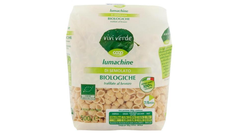 Lumachine Di Semolato Biologiche