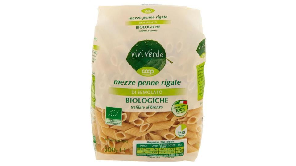 Mezze Penne Rigate Di Semolato Biologiche