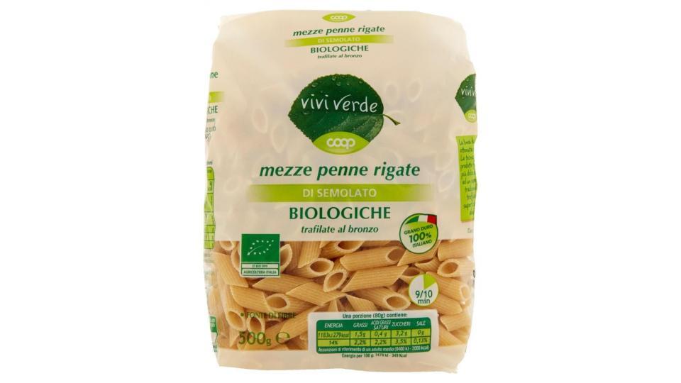 Mezze Penne Rigate Di Semolato Biologiche