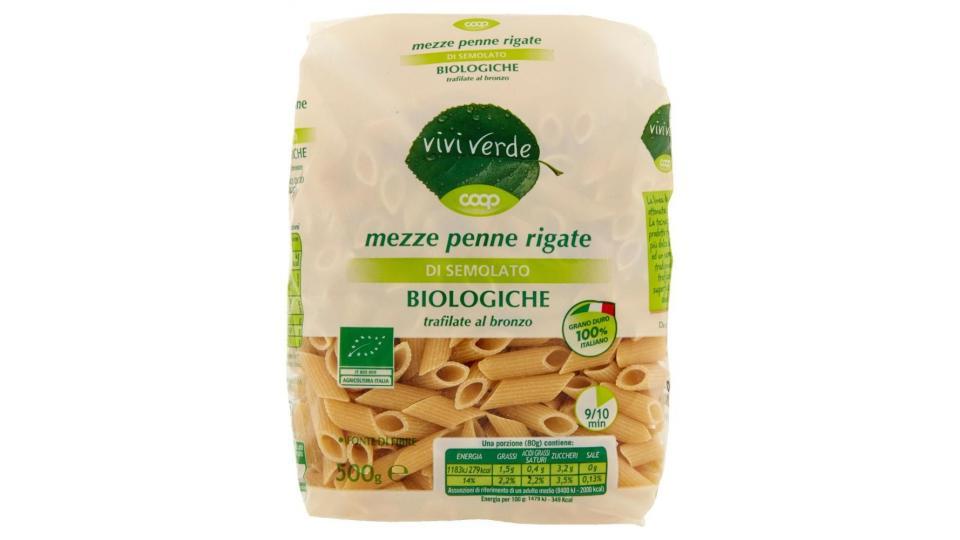 Mezze Penne Rigate Di Semolato Biologiche