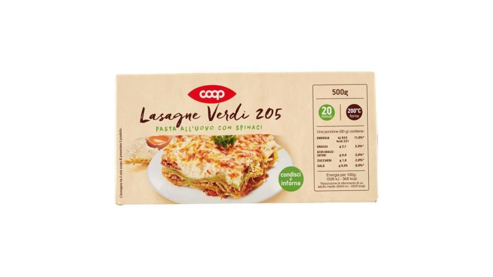 Lasagne Verdi 205 Pasta All'uovo Con Spinaci