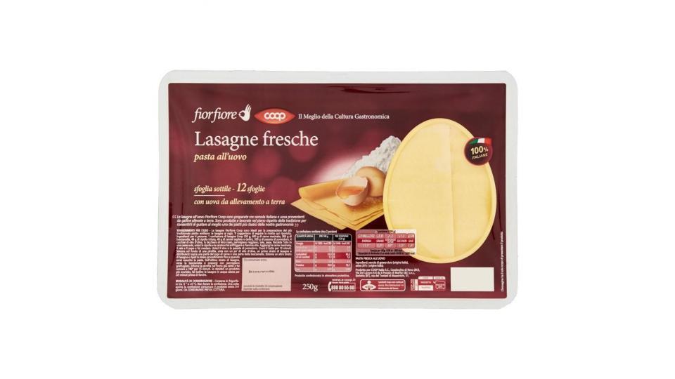 Lasagne Fresche Pasta All'uovo