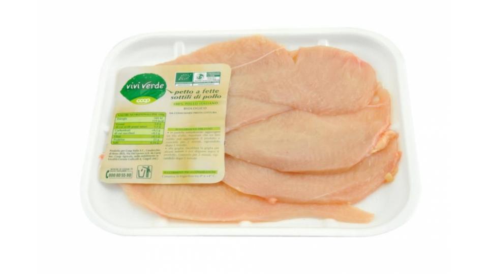 Fettine Sottili Di Petto Di Pollo Biologico 250 G Ca