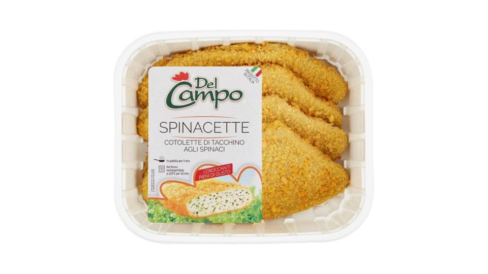 Del Campo Spinacette Cotolette Con Tacchino Agli Spinaci