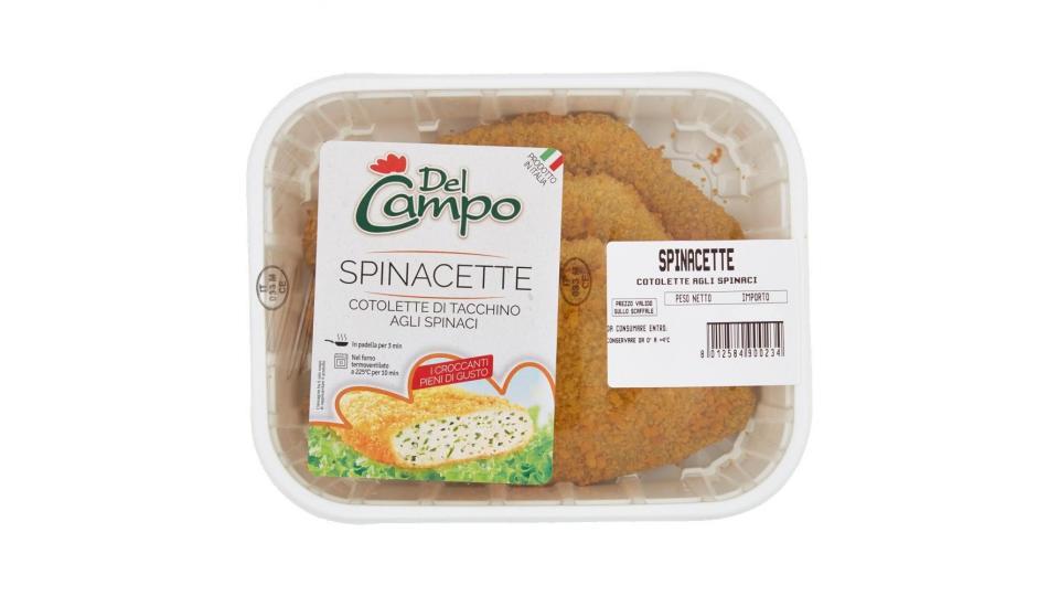 Del Campo Spinacette Cotolette Con Tacchino Agli Spinaci