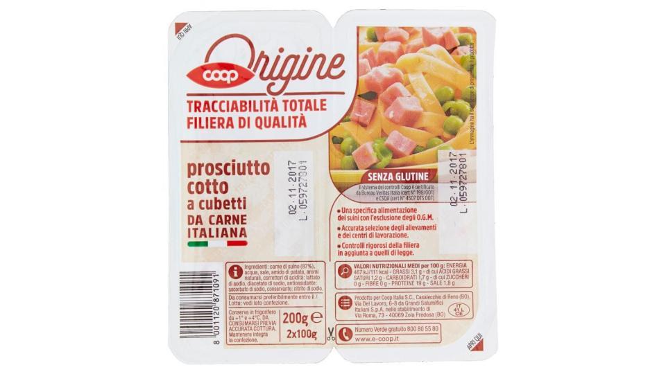 Prosciutto Cotto A Cubetti Da Carne Italiana