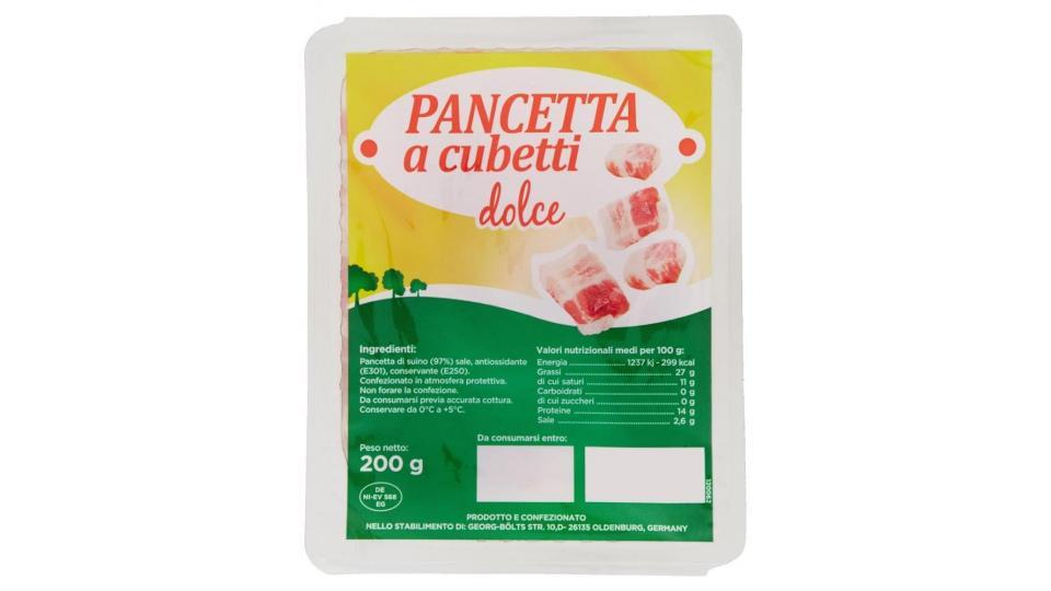 Pancetta A Cubetti Dolce