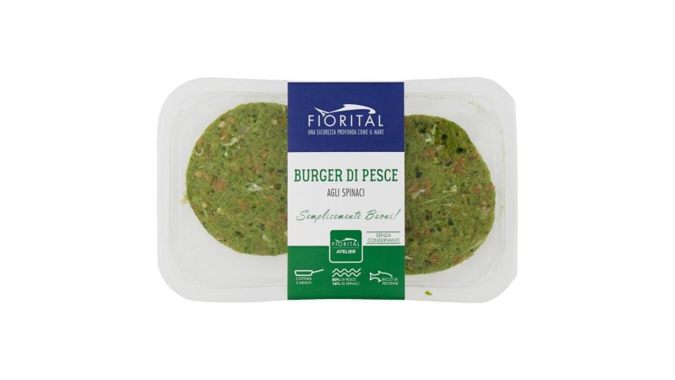 Fiorital Burger Di Pesce Agli Spinaci