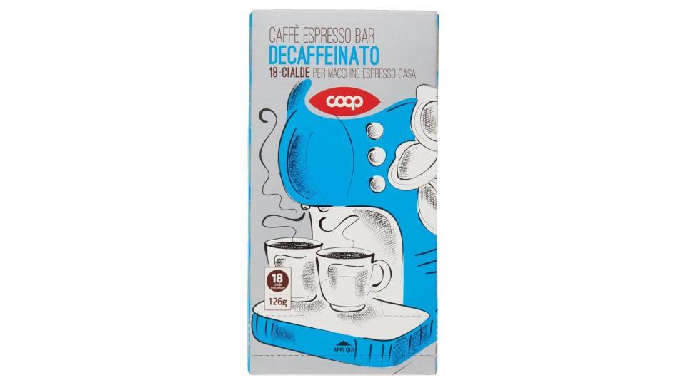 Caffè Espresso Bar Decaffeinato 18 Cialde Monodose 126 G Per Macchine Espresso Casa