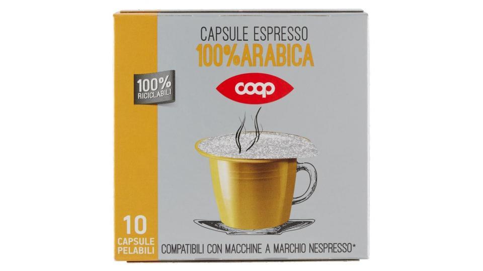 Capsule Espresso 100% Arabica 10 Capsule Pelabili