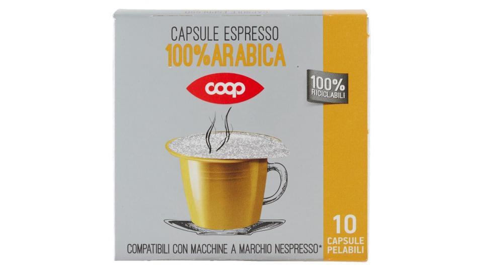 Capsule Espresso 100% Arabica 10 Capsule Pelabili